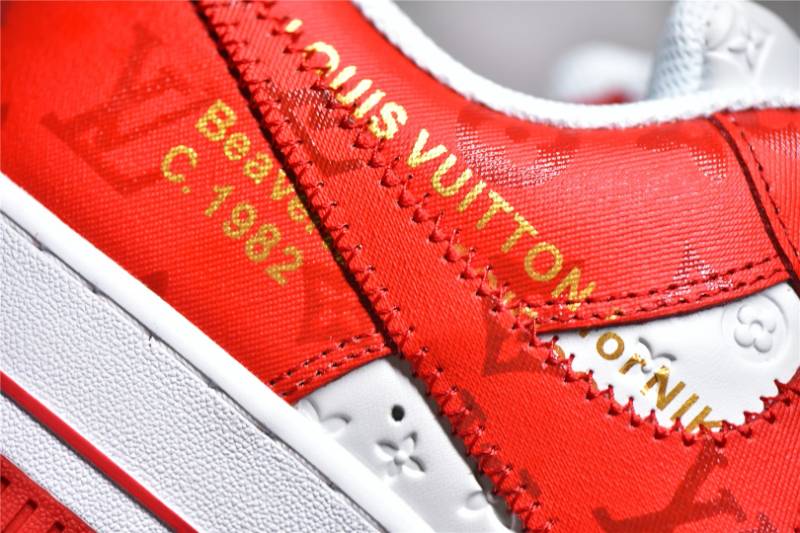 Louis Vuitton Nike Air Force 1 Low
By Virgil Abloh White Red
