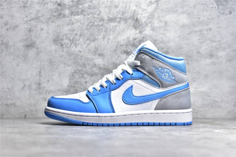 Jordan 1 Mid
University Blue Grey