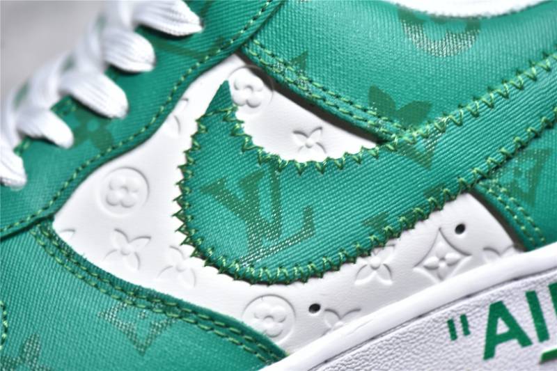 Louis Vuitton Nike Air Force 1 Low
By Virgil Abloh White Green