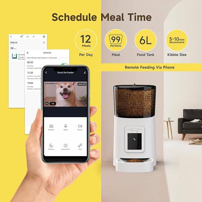 Alimentador automático para mascotas