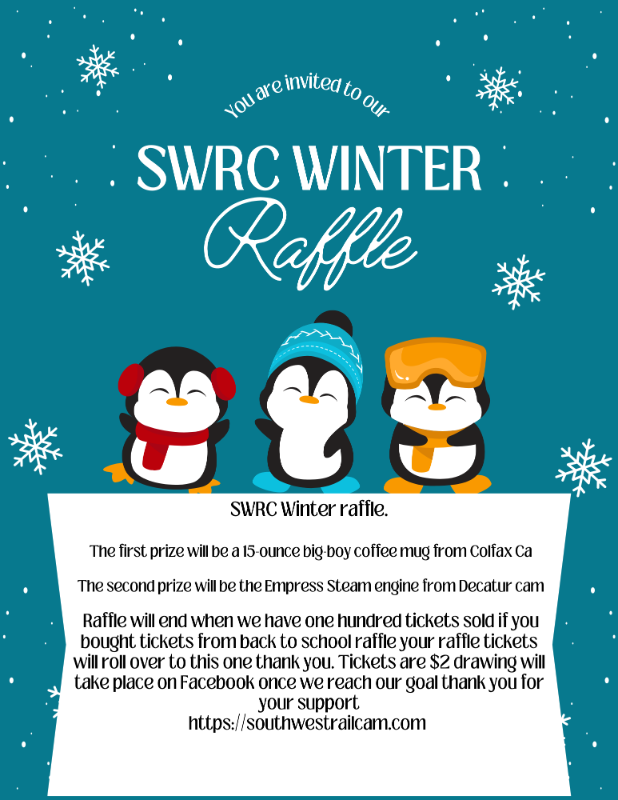 Southwest railcams winter raffle