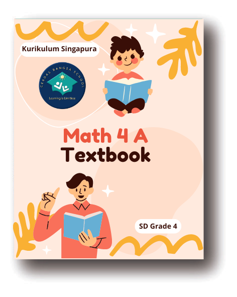 Math 4A Textbook -- SD Kurikulum Singapore Grade 4 -- Rp. 172.000