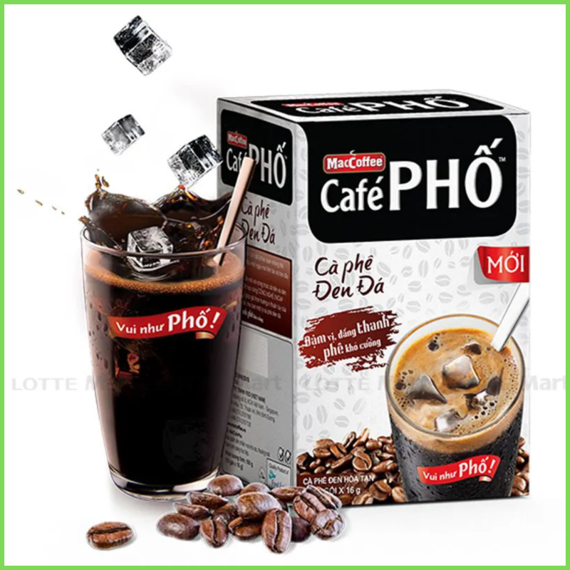 Cà phê phố đen đá