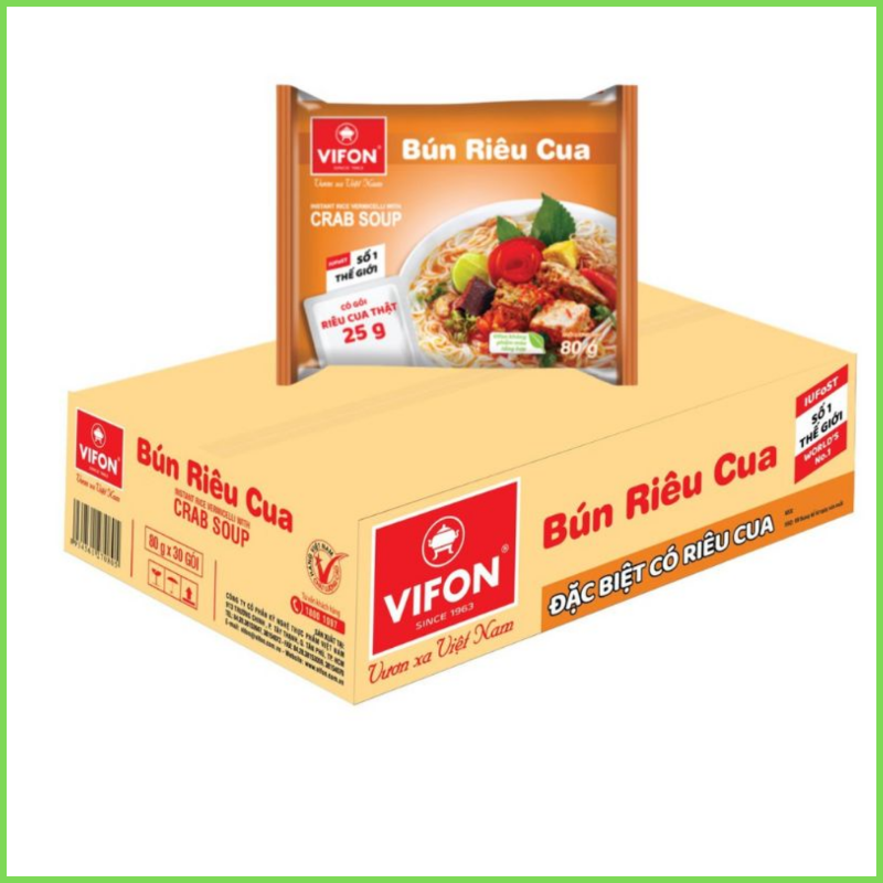 Bún riêu ăn liền nguyên thùng