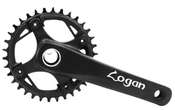 Biela 34t 170mm 104BCD eje hueco Logan-V34T170LG