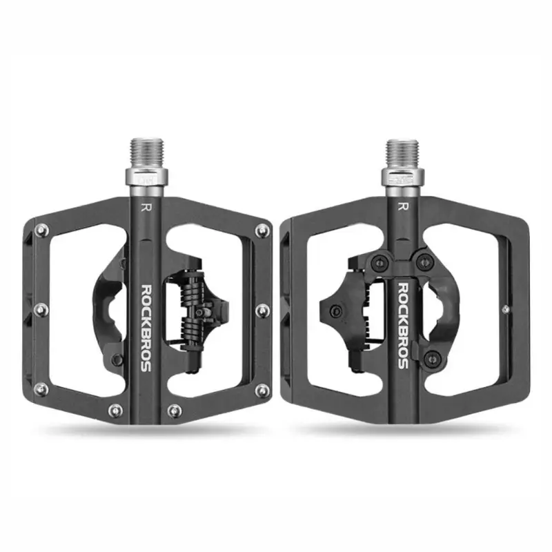 Pedales con cleap doble proposito Rockbros M02-PD15-BK