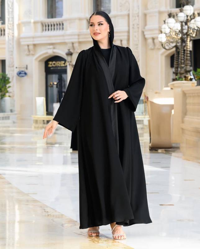 عباية سادة بقماش تركي