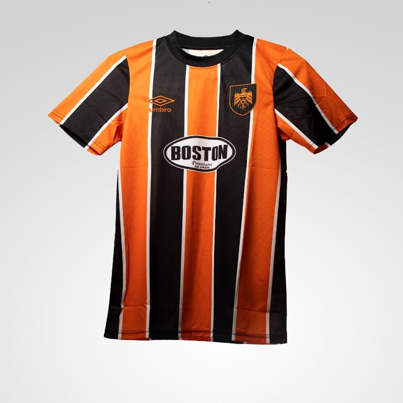 Camisa Pre-Match Rallada Negro Naranja Temporada 2025-2026