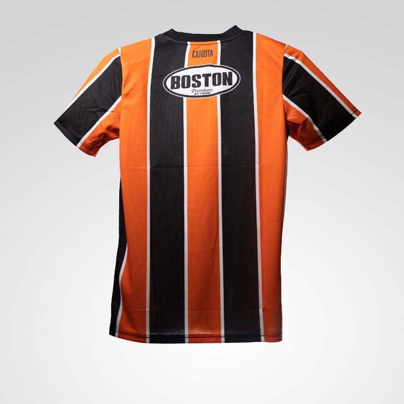 Camisa Pre-Match Rallada Negro Naranja Temporada 2025-2026