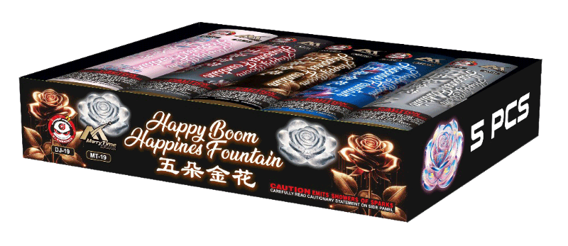 HAPPY BOOM GOLDEN FLOWER FOUNTAIN (5 IN 1) (DJ5401)