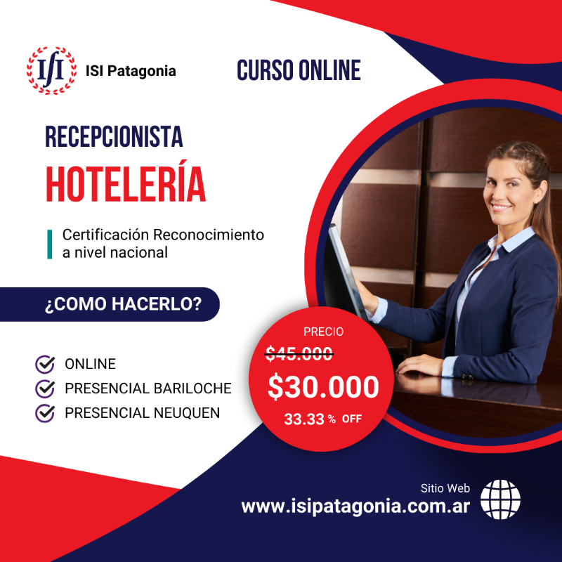 Recepcionista Hotelería (PCAL)