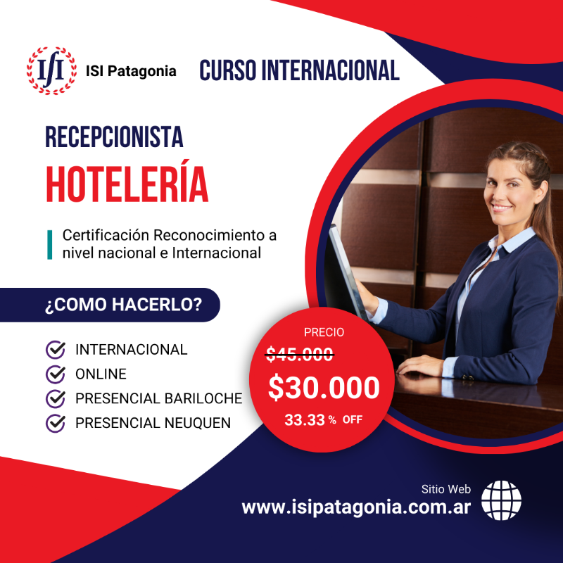 Recepcionista Hotelería (INT)