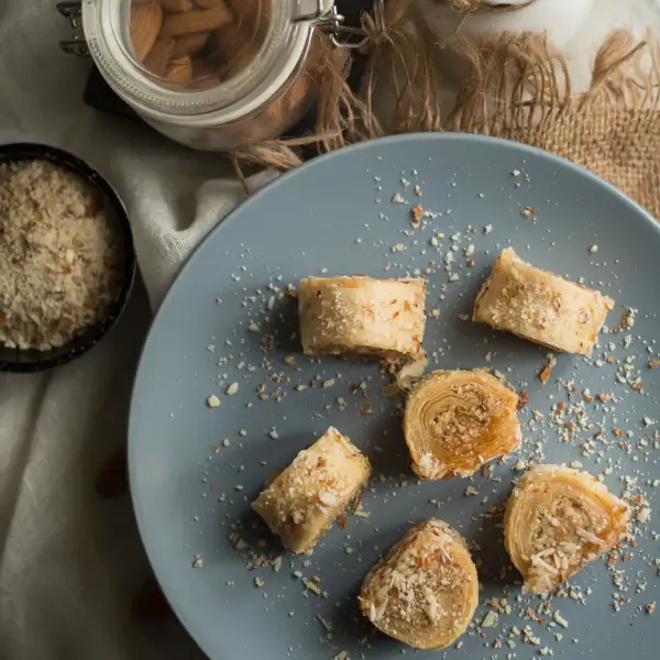 Flaky Almond Turkish Roll A