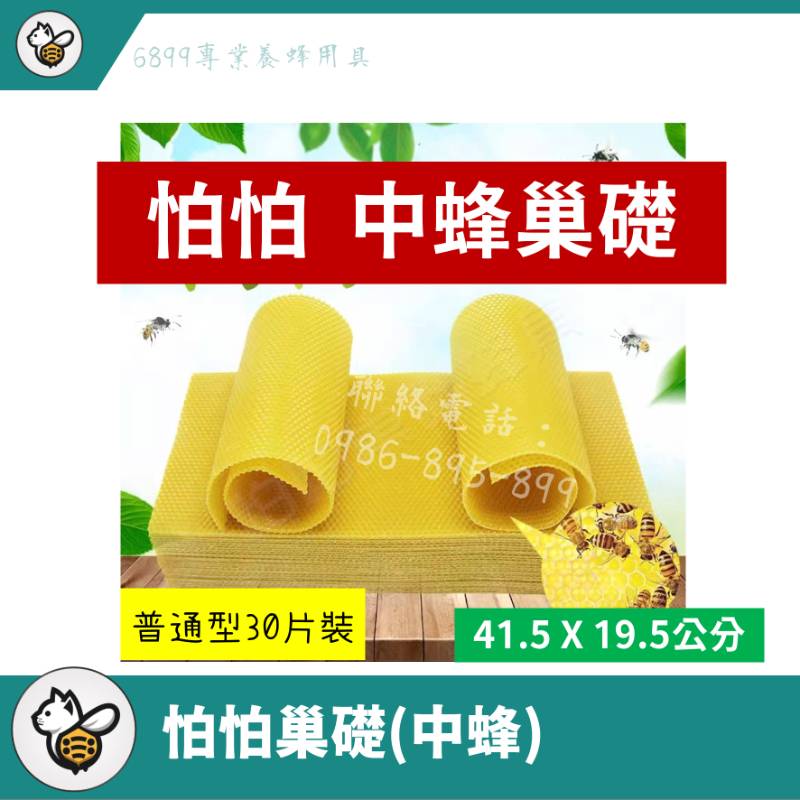 怕怕巢礎-中蜂(30片)