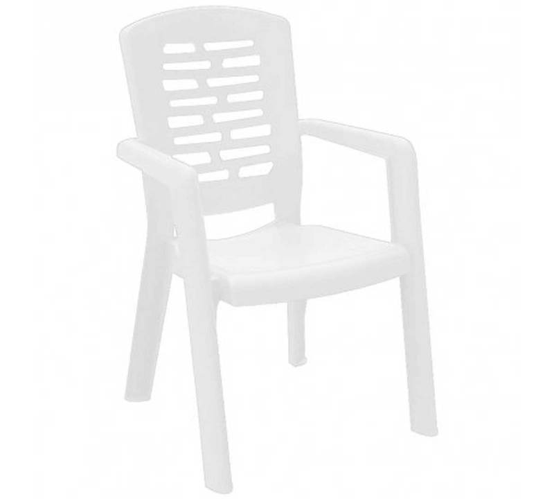 SILLA CON BRAZOS CORFU BLANCO
