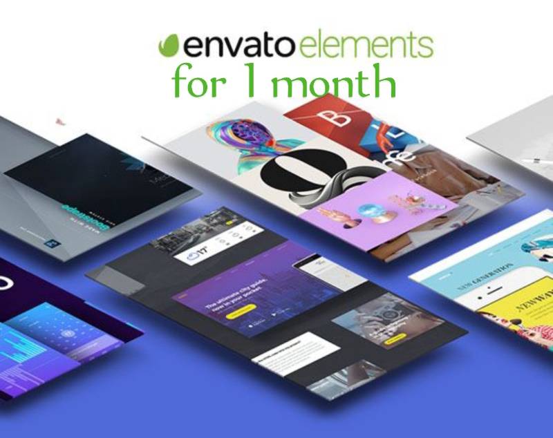 Envato element for 1 month