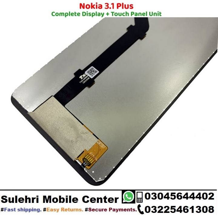 NOKIA 3.1 Plus Unit Glass wala
 NOKIA N-3.1+ 
NOKIA 3.1 +
TA-1118, TA-1125, TA-1113, TA-1117, TA-1124, TA-1125