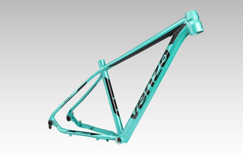 Cuadro 29 Venzo ATIX Aluminio Eje Pasante Caja de Direccion Conica Negro/Teal