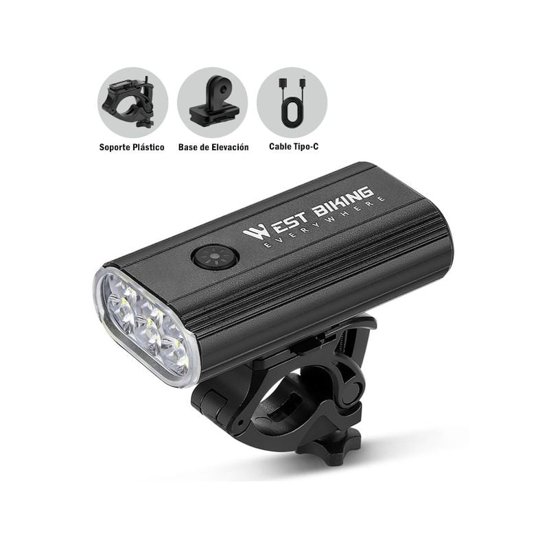 Luz Delantera 1500 Lumens West Biking