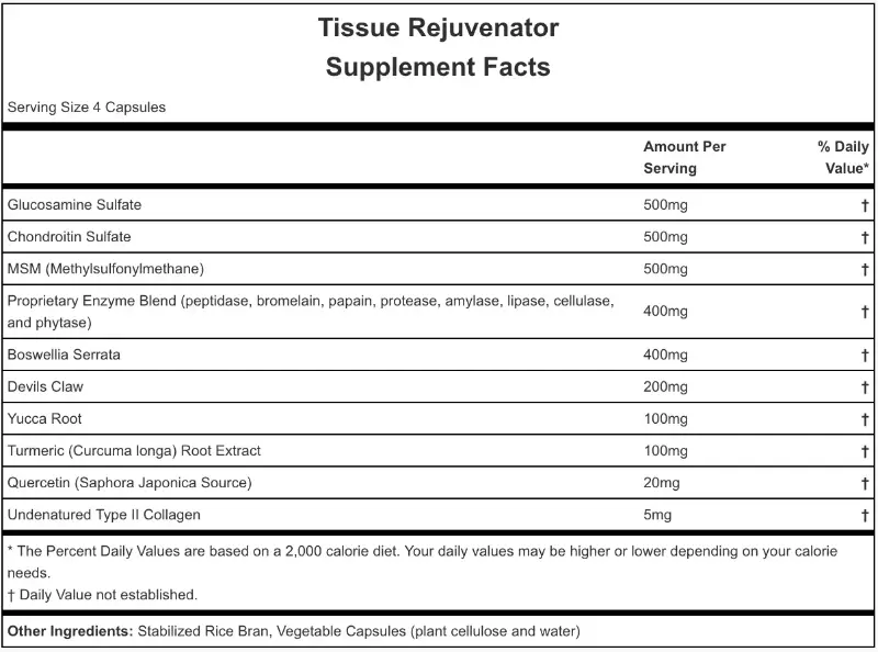 Hammer Tissue Rejuvenator 120 Caps