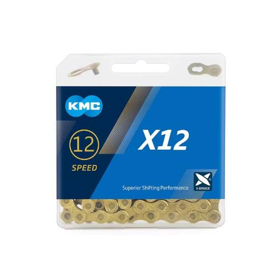 Cadena 12v KMC X12 Dorada