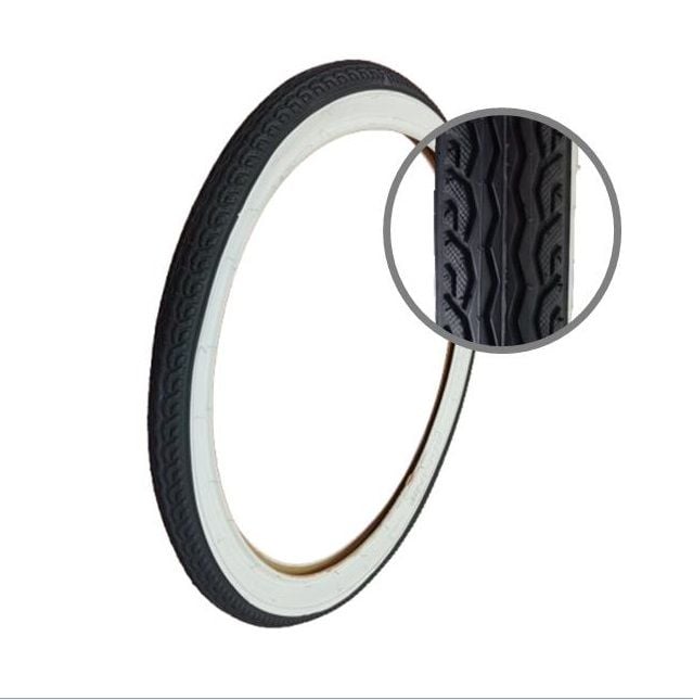 Caucho 20 x 1.75 Sakura Cityride Banda Blanca