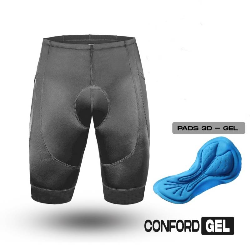 Licra K1 Conford-Gel Caballero Corta Sin Tirantes Negro