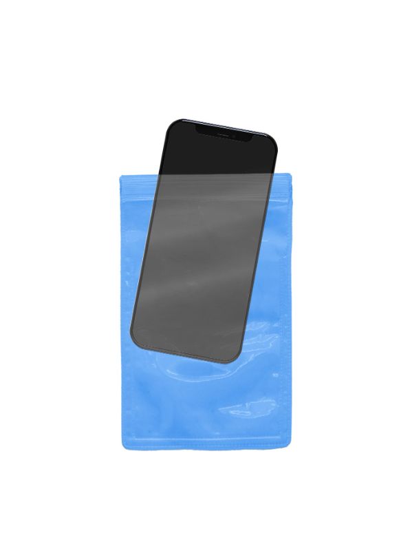 Estuche Impermeable Celular Cierre Ziploc Ciclismo Running Azul