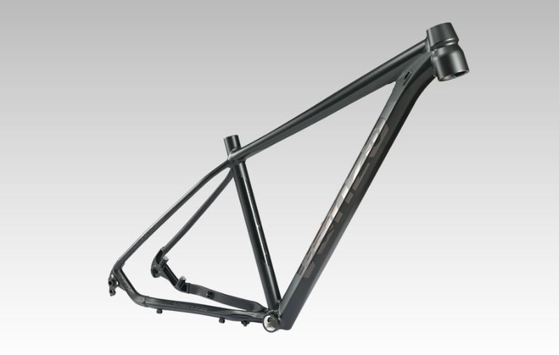 Cuadro 29 Venzo ATIX Aluminio Eje Pasante Caja de Direccion Conica Negro/Gris