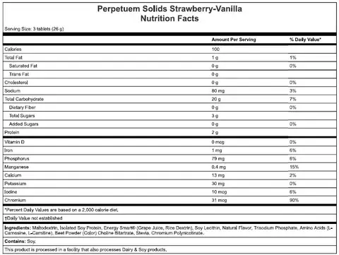 Hammer Perpetuem Solid Strawbery 6 Tablets