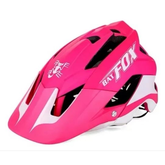 Casco Bat Fox Rosado Blanco 2