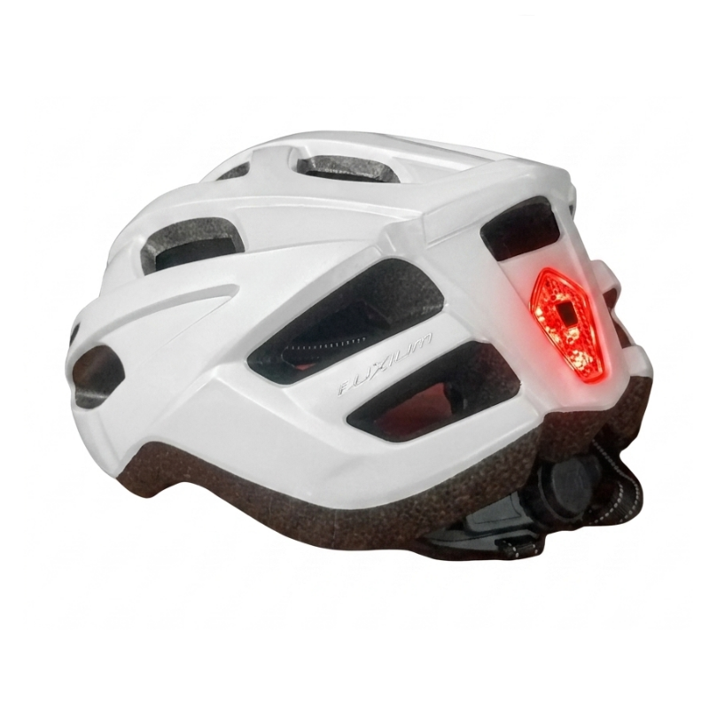 Casco Ontrail Luxium Blanco Con Luz Trasera