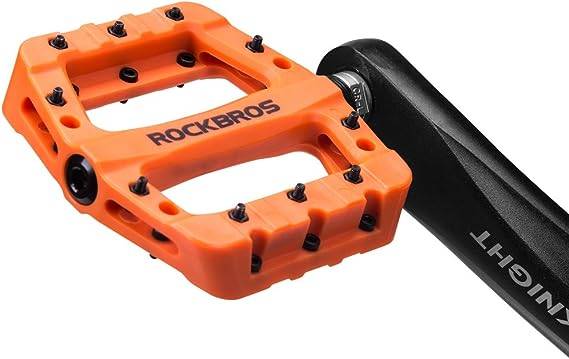 Pedales Rockbros Plataforma Naranja