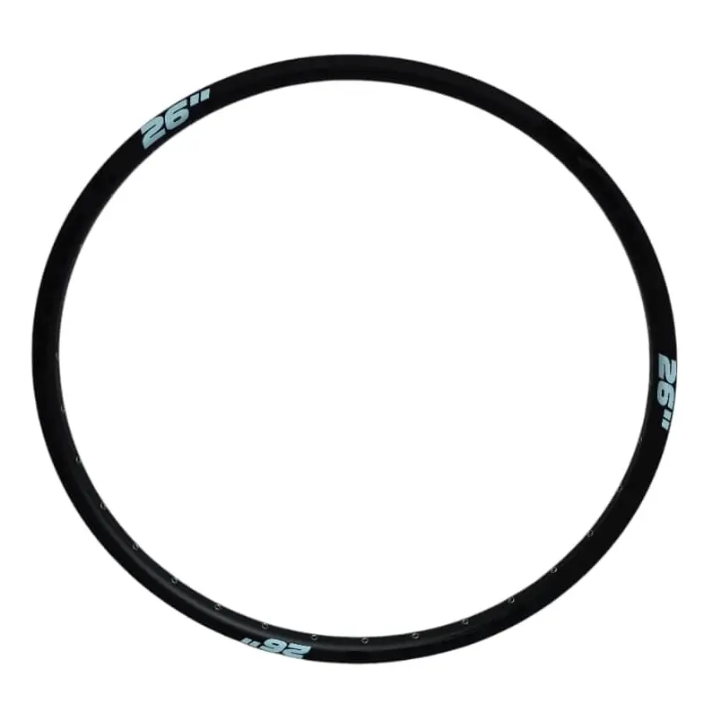 Aro 26 36H KMZ Doble Pared Con Refuerzo Eyelets Negro
