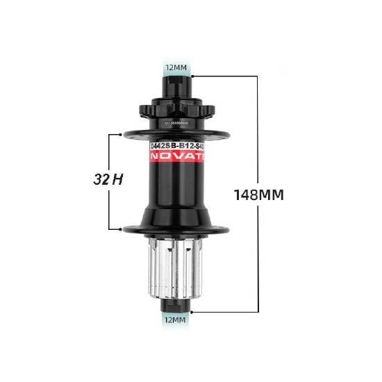 Manzana Trasera 32H Novatec MTB D442 HG 6 Tornillos