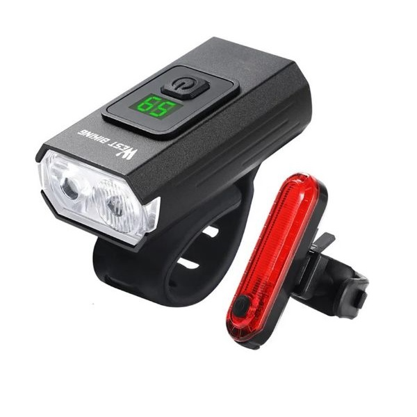 Luz Delantera y Trasera 300 Lumens West Biking