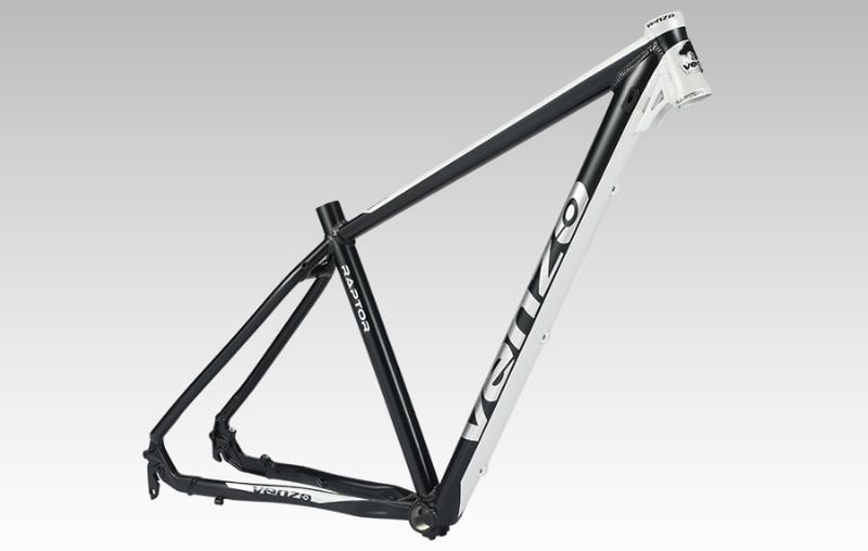 Cuadro 29 Venzo Raptor Aluminio QR Caja de Direccion Overside Negro/Blanco