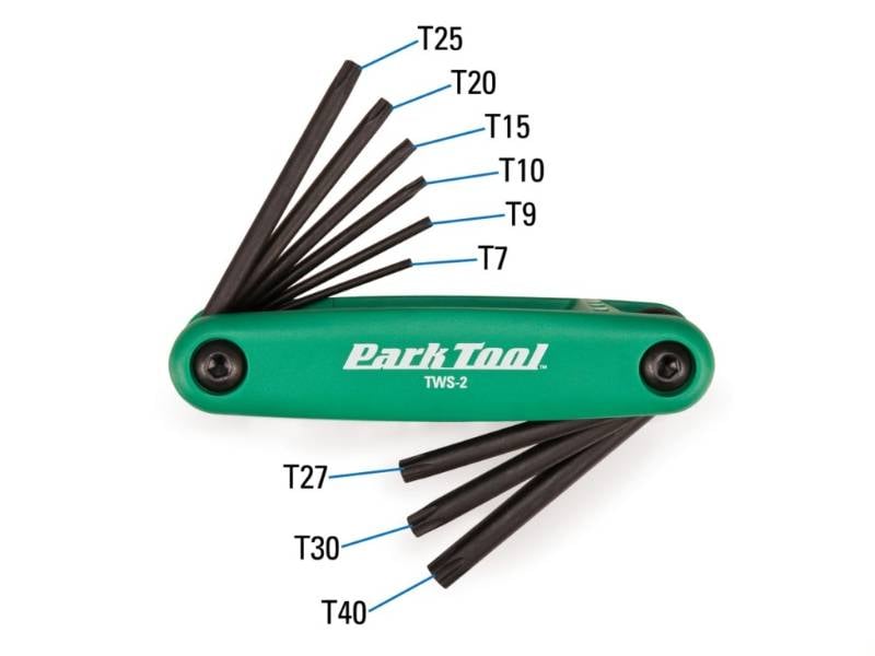 Multiherramienta Park Tool TWS-2 LLAVE PLEGABLES TORX