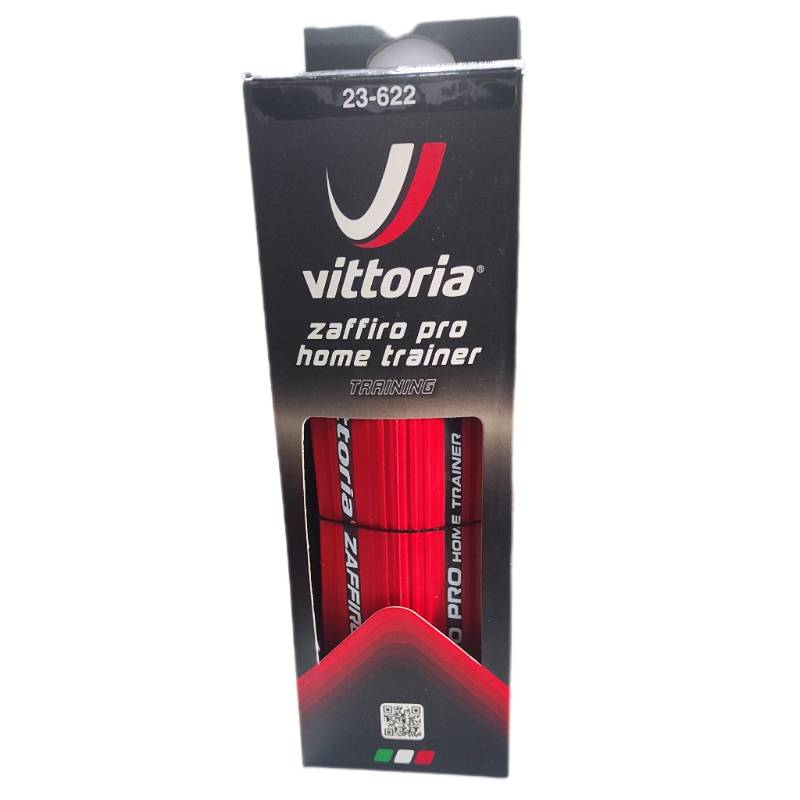 Caucho 700 x 23 Vittoria Zaffiro Pro Home Trainer Fold Full Red