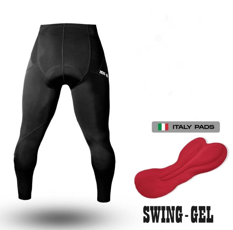 Licra K1 Swing-Gel Caballero Larga Sin Tirantes Negro