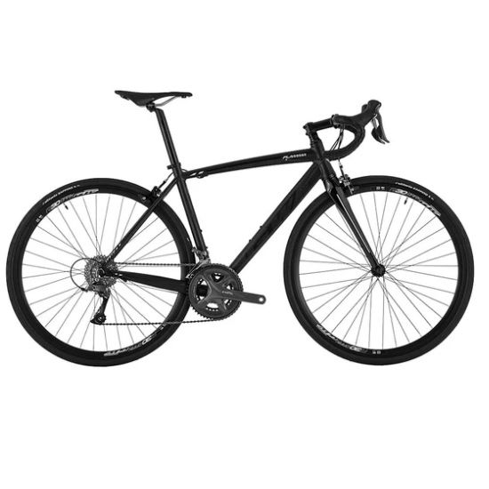 Bicicleta 700 Ruta GW Flamma 2x8 Velocidades Negro Talla S