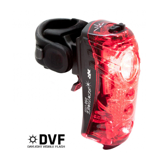 Luz Trasera Nite Rider Sentinel 250 Con Carriles Laser