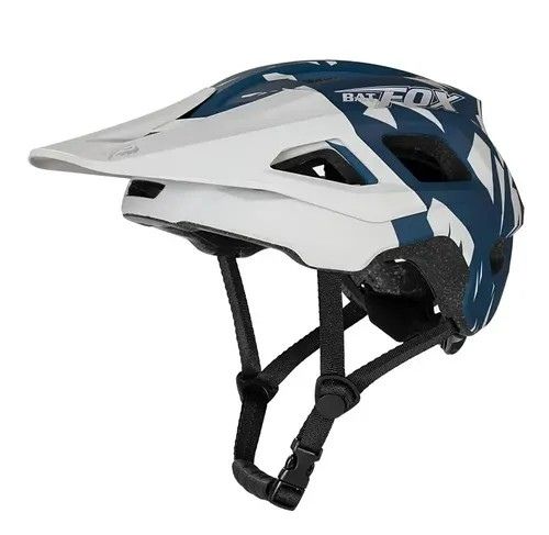 Casco Bat Fox Azul Gris Camuflaje