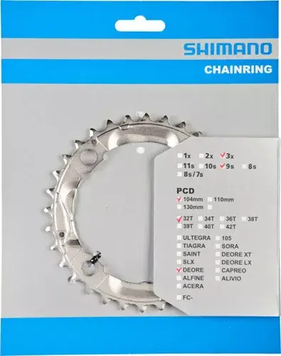 Plato 32T Shimano 104mm