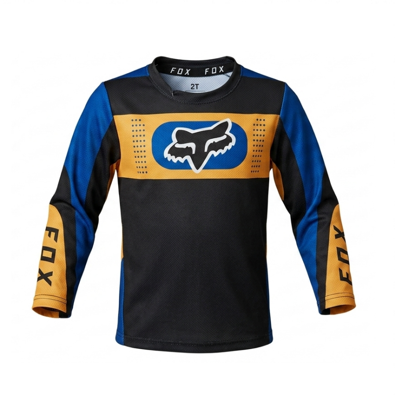 Jersey Fox Bebe Negro Naranja Azul