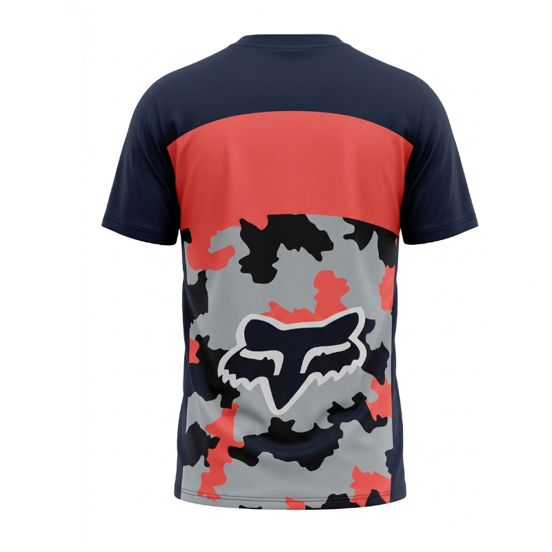 Franela Fox Camuflaje Rojo