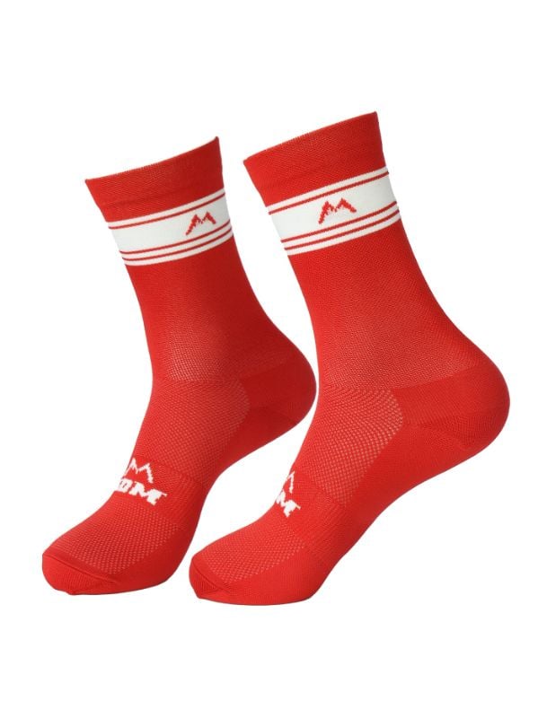 Medias Kom Pop Running Ciclismo Rojo