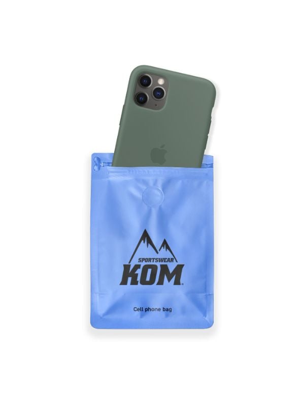 Estuche Impermeable Celular Cierre Ziploc Ciclismo Running Azul