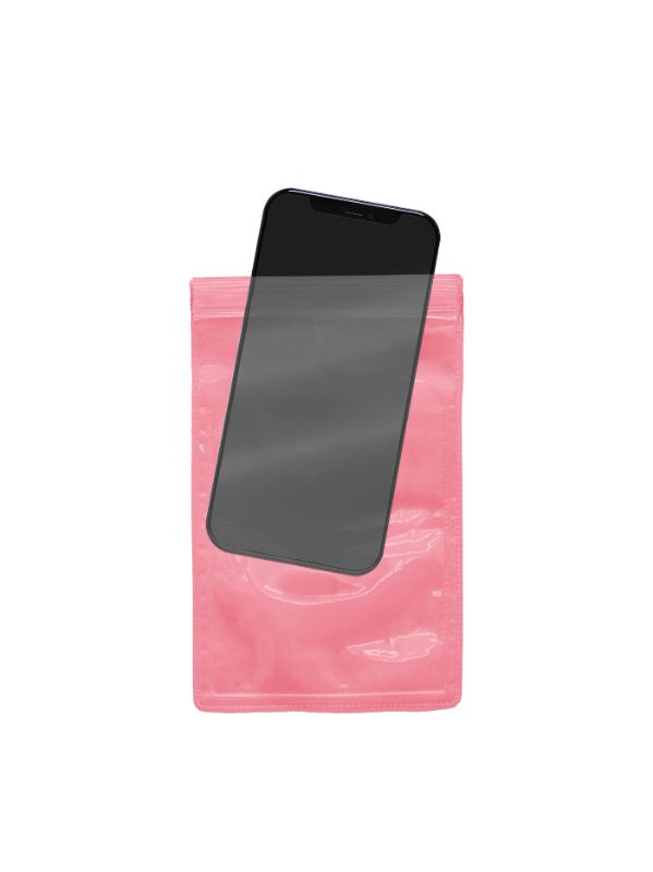 Estuche Impermeable Celular Cierre Ziploc Ciclismo Running Rosado