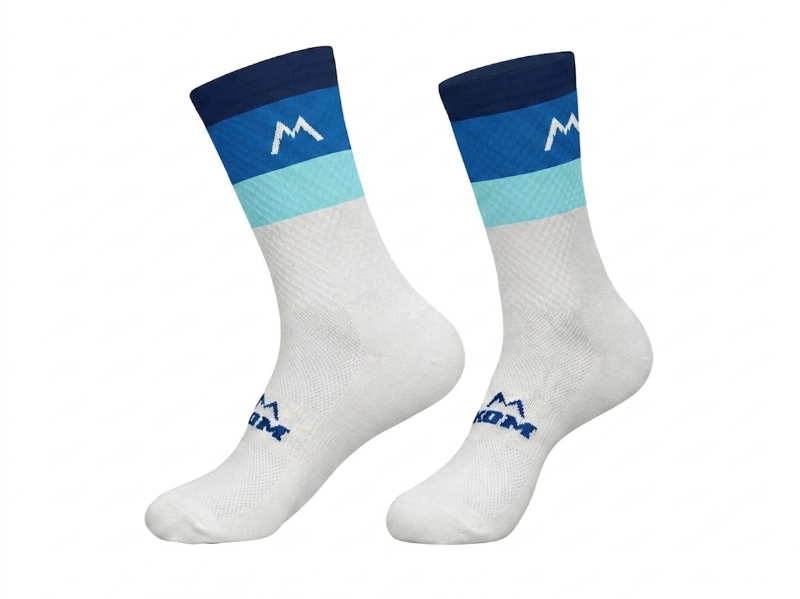 Medias KOM Full Estilo Ciclismo Running Azules